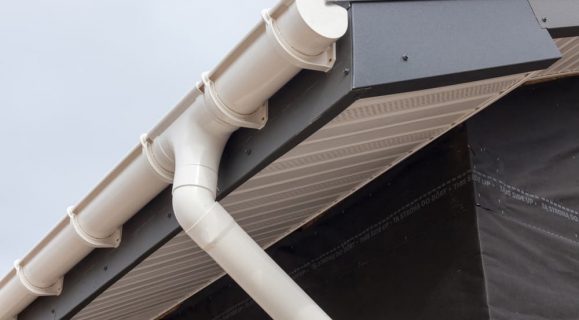 White rolled gutter — Gutter Systems in Sydney, NSW